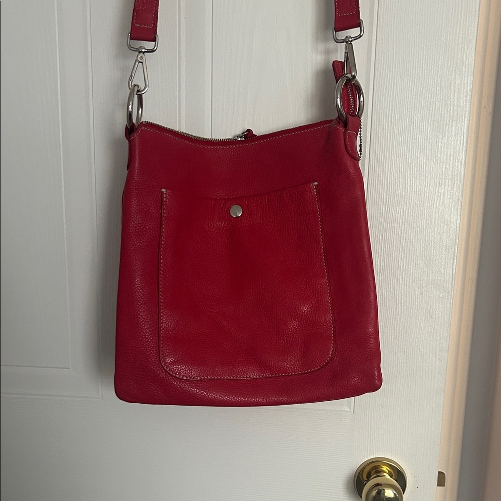 Roots Cherry Red Crossbody Bag
